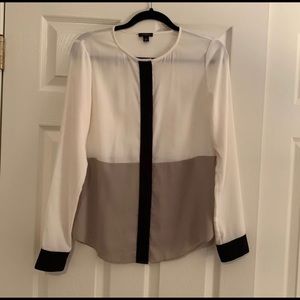 Ann Taylor Color Block Blouse